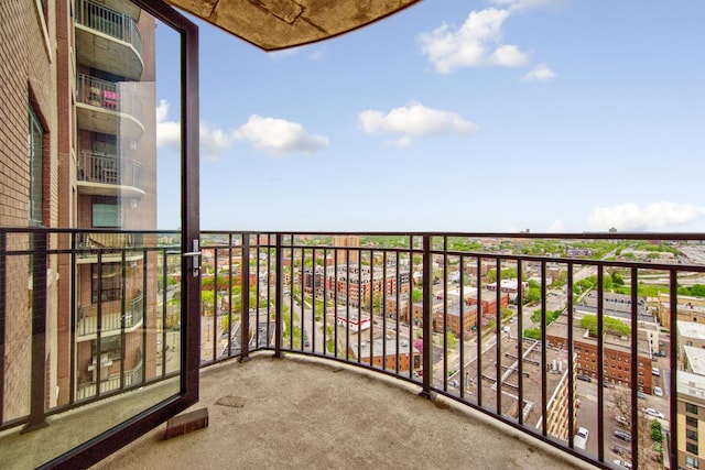 view of balcony