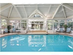 view of pool with a gazebo