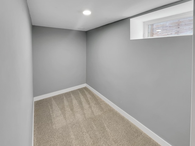 1447 Juliet Ave, Saint Paul, MN 55105 - carpeted spare room featuring baseboards and recessed lighting