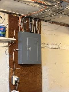 utility room with electric panel