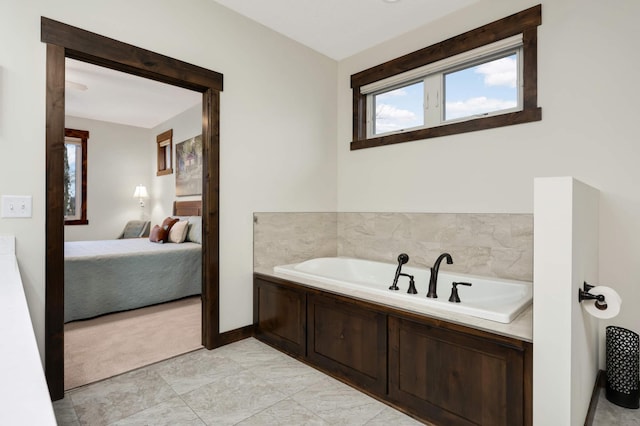 bathroom with a bathing tub