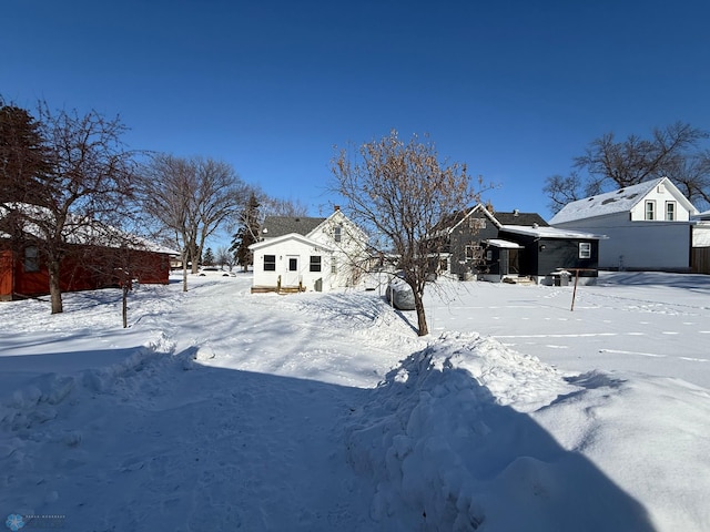 view of snowy yard