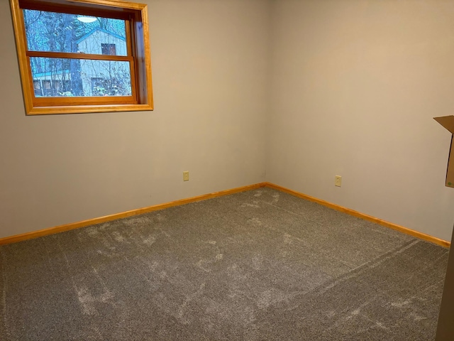 view of carpeted empty room