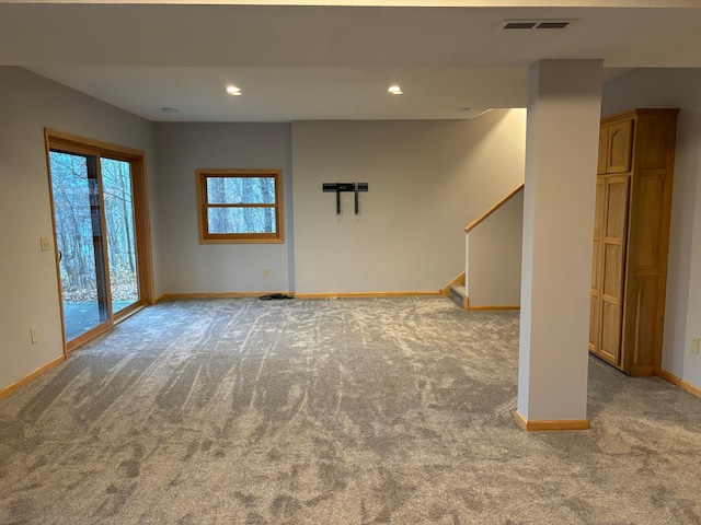 interior space with carpet floors