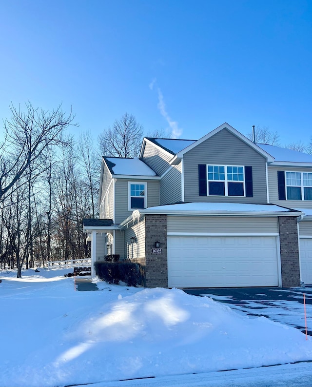 view of front of home featuring a garage