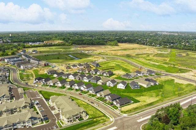 bird's eye view with a residential view