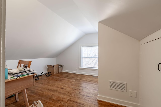351 Morse Ave, Excelsior, MN 55331 - bonus room featuring vaulted ceiling, wood finished floors, and baseboards
