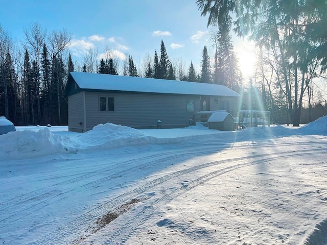 view of front of property