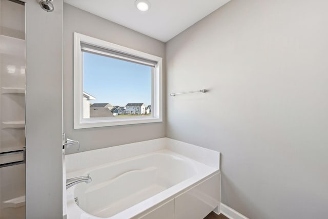 bathroom with a bathtub