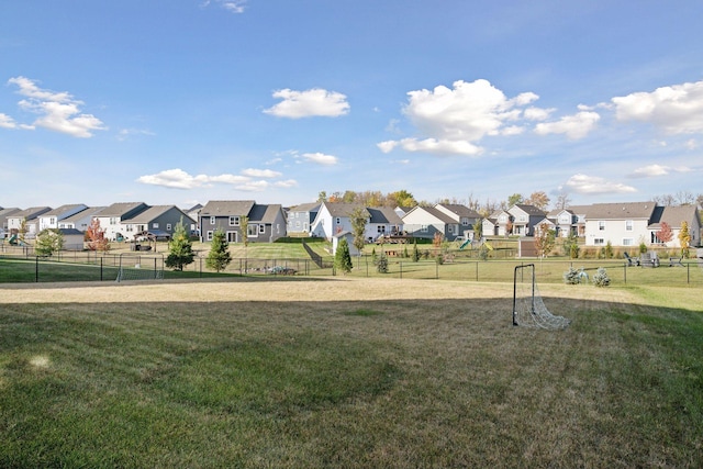 view of jungle gym with a yard