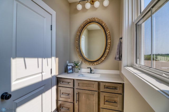 bathroom featuring vanity