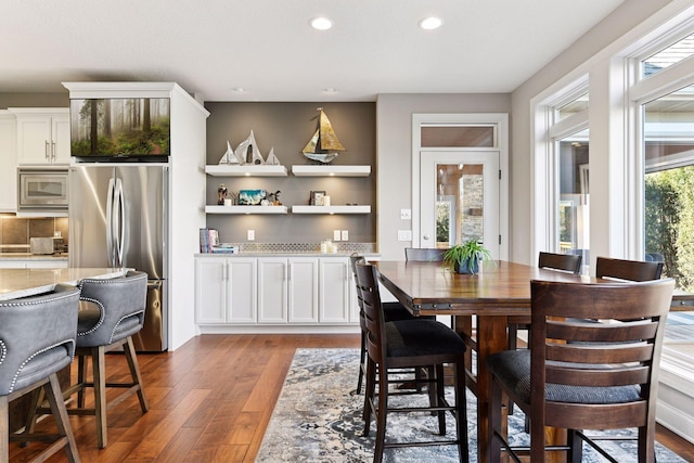 221 George St, Excelsior, MN 55331 - dining room featuring recessed lighting and light wood-style flooring