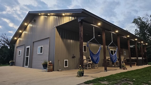 exterior space with a patio