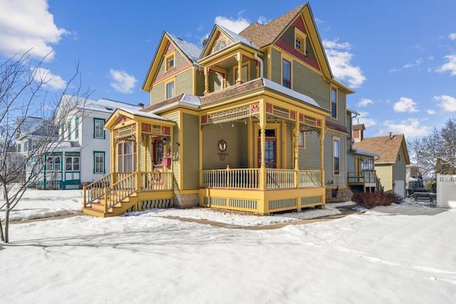 victorian-style house with covered porch