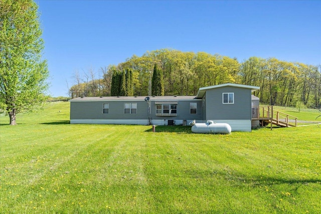 E4970 865th Ave, Sherman Twp, WI 54725 - back of property featuring a lawn