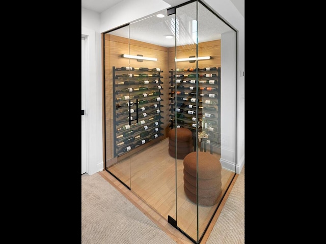 wine room featuring carpet