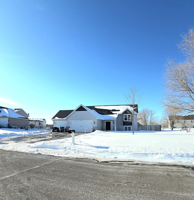 view of front of house featuring a garage