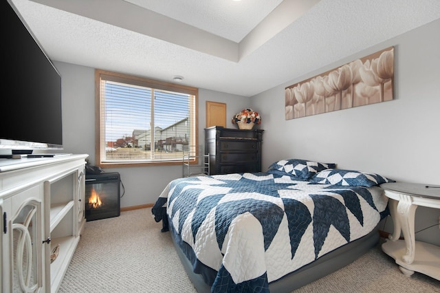 2230 Downing Ave, Shakopee, MN 55379 - bedroom with light carpet, a textured ceiling, and baseboards
