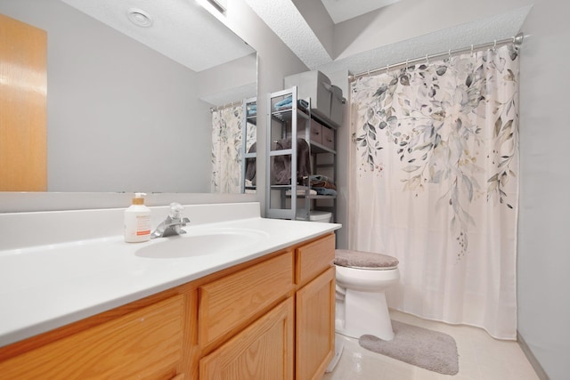 2230 Downing Ave, Shakopee, MN 55379 - bathroom with toilet, vanity, and a shower with curtain