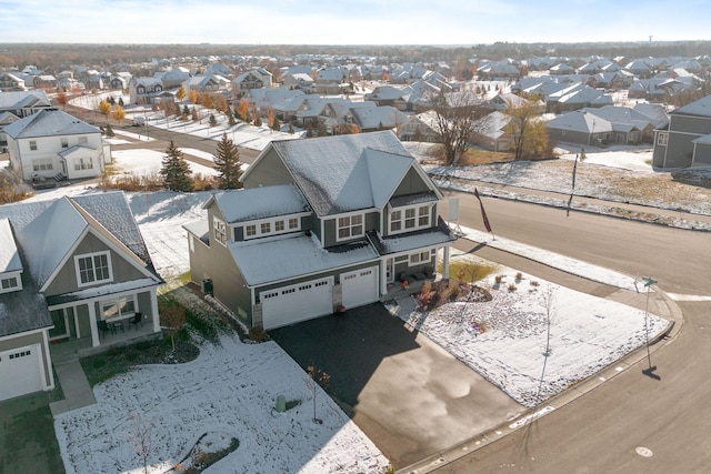 aerial view featuring a residential view