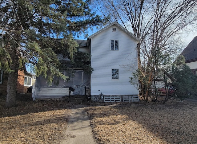 view of side of property