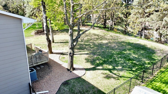 7879 Juneau Ln N, Maple Grove, MN 55311 - view of yard with a wooden deck