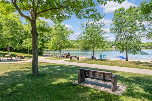 7879 Juneau Ln N, Maple Grove, MN 55311 - view of home's community with a yard and a water view