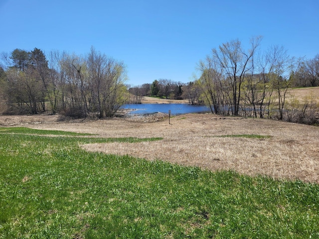 view of yard featuring a water view