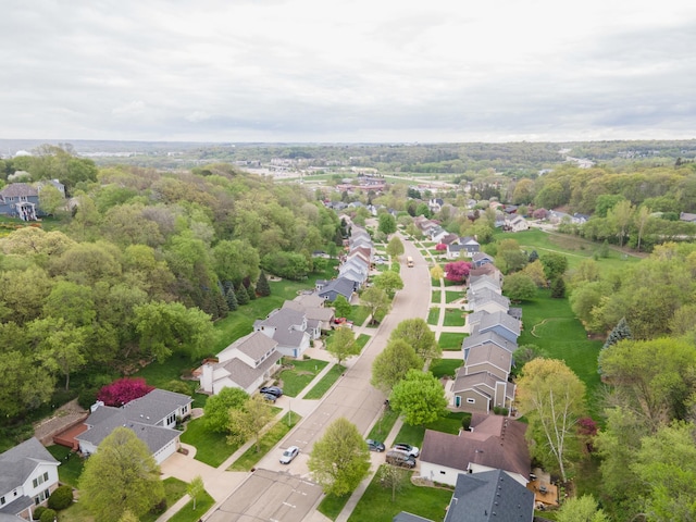 birds eye view of property featuring a residential view