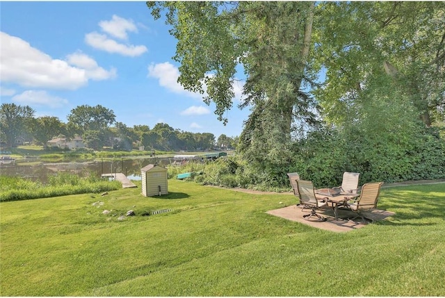 13413 Pine View Pl, Lindstrom, MN 55045 - view of grassy yard with a patio area