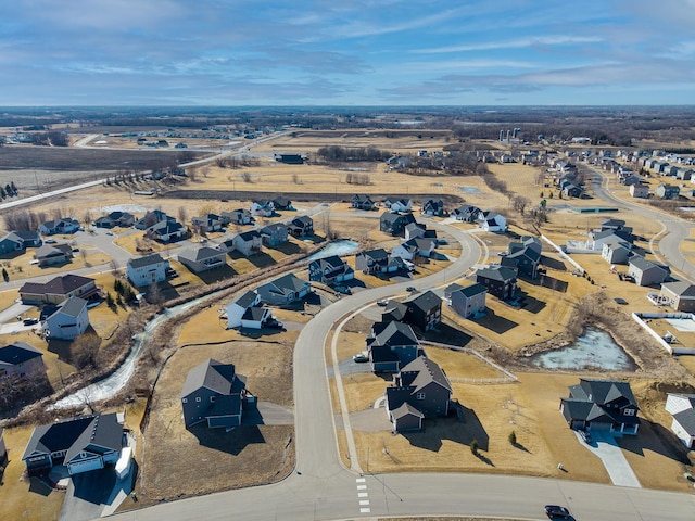 bird's eye view featuring a residential view