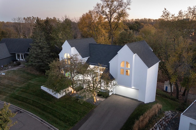 birds eye view of property