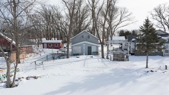 24932 Wall Lake Point Cir, Fergus Falls, MN 56537 - snowy yard featuring a residential view