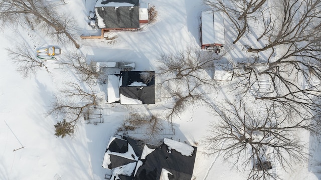 24932 Wall Lake Point Cir, Fergus Falls, MN 56537 - view of snowy aerial view
