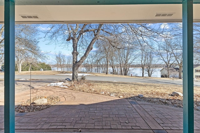 view of patio featuring visible vents