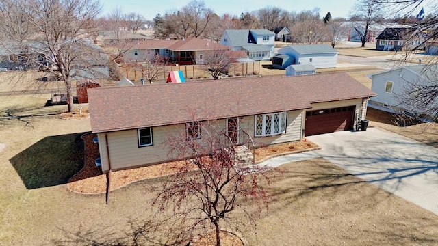 drone / aerial view featuring a residential view