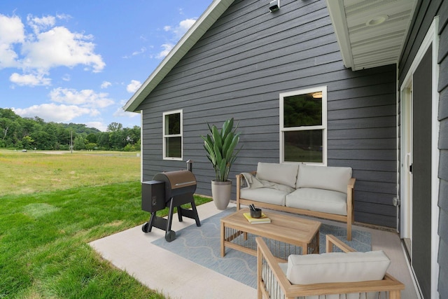 585 Cedar Dr, Lake City, MN 55041 - view of patio with outdoor lounge area and grilling area