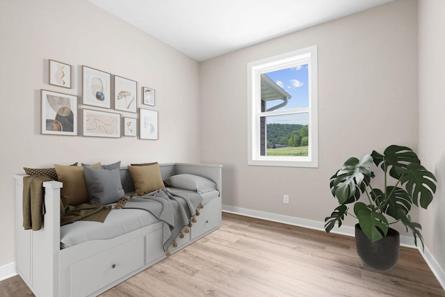 585 Cedar Dr, Lake City, MN 55041 - bedroom featuring wood finished floors and baseboards