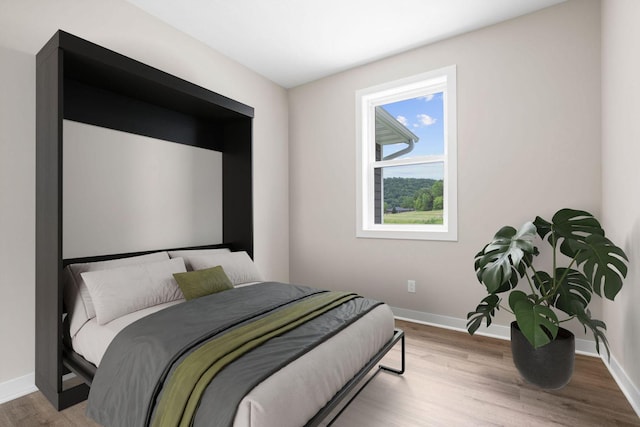 585 Cedar Dr, Lake City, MN 55041 - bedroom featuring wood finished floors and baseboards