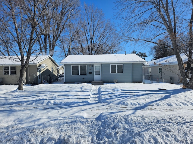 view of front of home