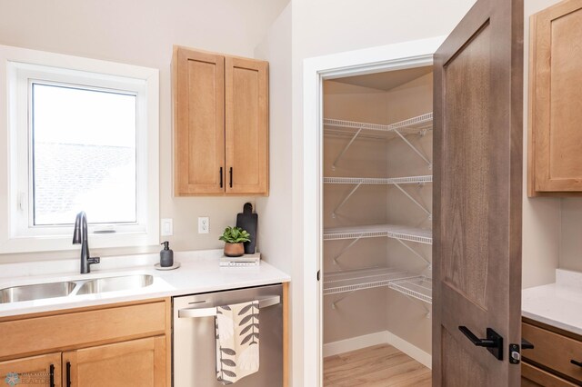 pantry with a sink