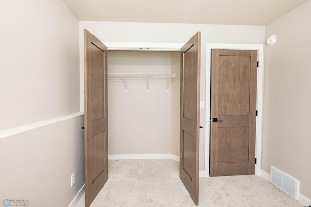 closet featuring visible vents