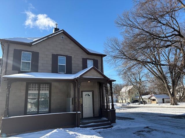 view of front of home