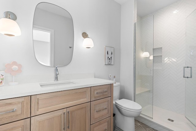 4889 Lake Harriet Pkwy, Minneapolis, MN 55419 - full bathroom featuring vanity, toilet, and a stall shower