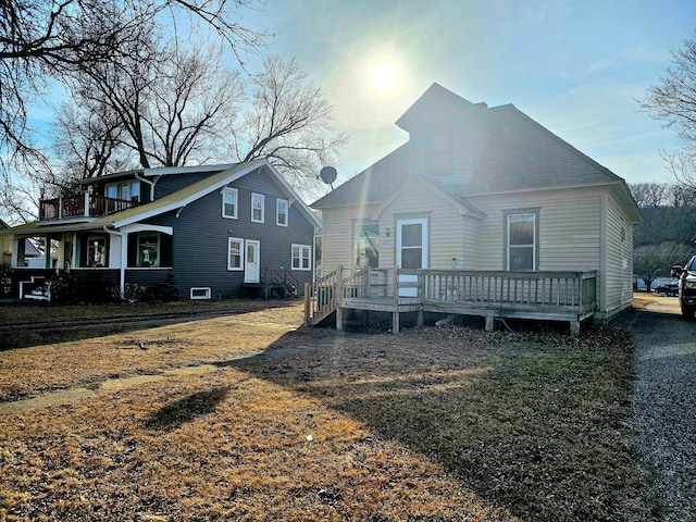 view of back of property