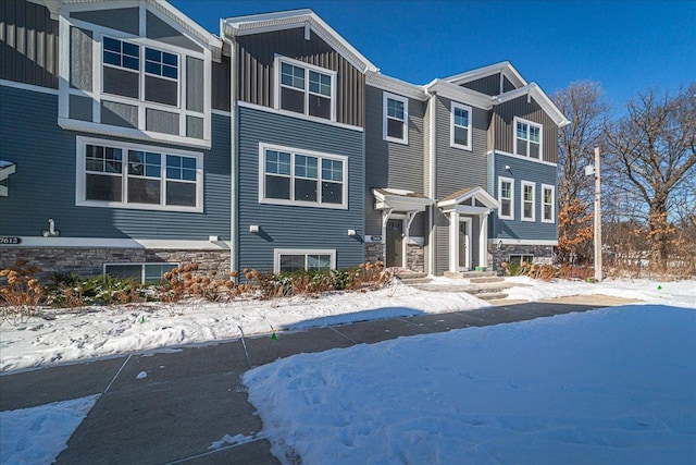 view of front of property with board and batten siding