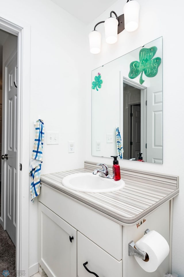 bathroom featuring vanity