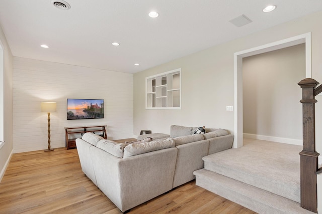 13380 Willandale Rd, Rogers, MN 55374 - living room with recessed lighting, light wood-style flooring, and baseboards