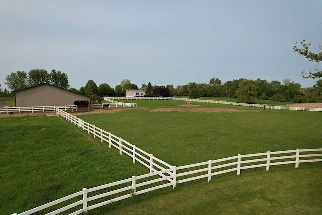 13380 Willandale Rd, Rogers, MN 55374 - view of yard featuring a rural view and an outdoor riding arena
