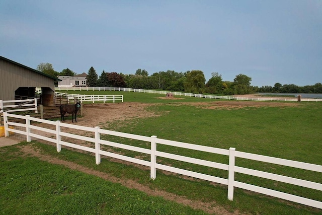 13380 Willandale Rd, Rogers, MN 55374 - view of yard with an exterior structure, a rural view, and an outbuilding